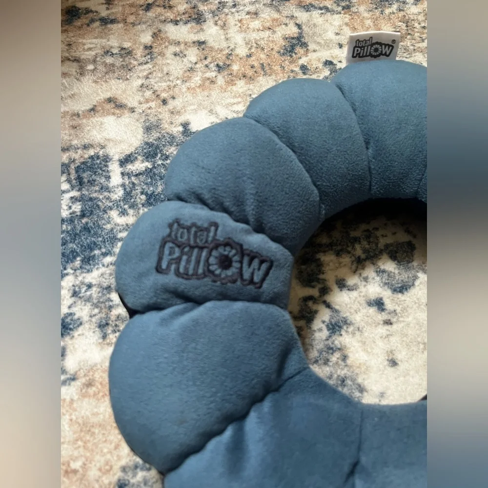 Total Pillow Donut Neck Cushion in Slate Blue